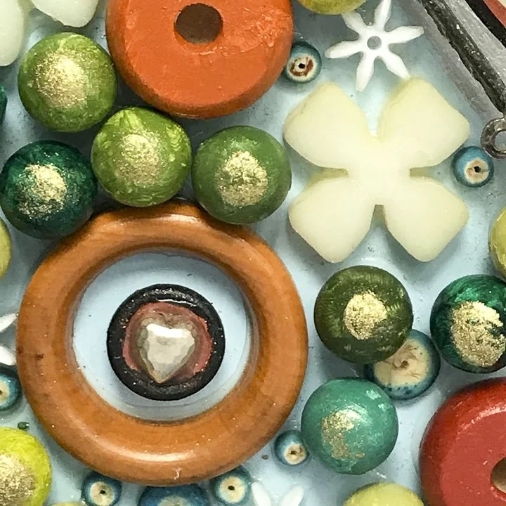 Heart Vision - mixed media assemblage by Sara Saltee — Rob